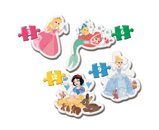 Пазл Clementoni 4 в 1 Princess, серія My First Puzzles (20813.00), зображення 2