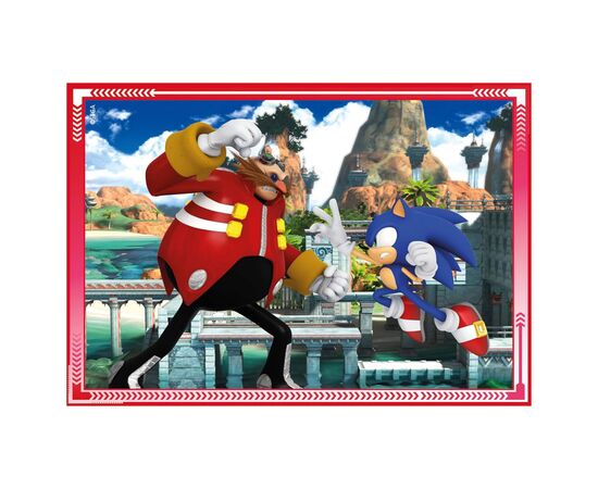 Пазл Clementoni 4 в 1 Sonic, 12,16,20 и 24 элемента (21522), изображение 2