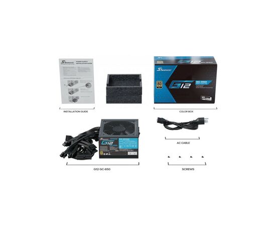Блок питания Seasonic 650W (G12 GC-650), изображение 6