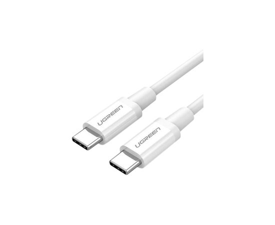 Дата кабель USB-C to USB-C 0.5m 3A 60W US264 white Ugreen (60517)