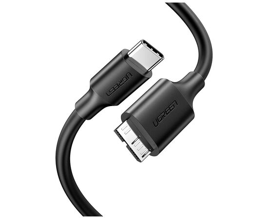 Дата кабель USB-C 3.1 to Micro USB 3.0 1.0m 3A US312 black Ugreen (20103)