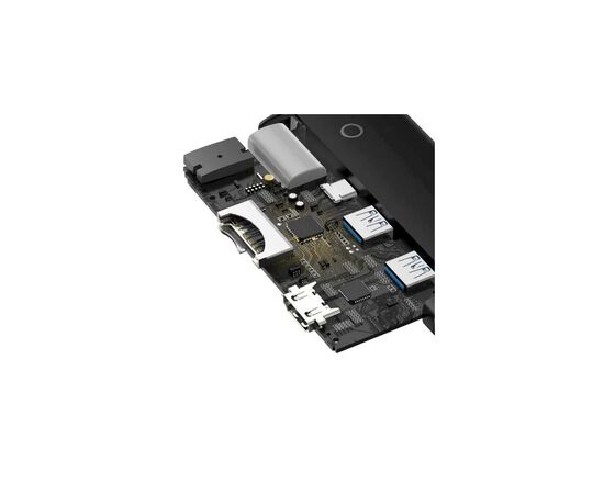 Концентратор Baseus USB-C 6-in-1 HDMI + 2xUSB 3.0 + PD + SD/TF black (WKQX050101), изображение 6