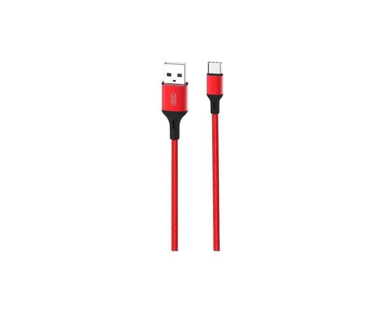 Дата кабель USB 2.0 AM to USB-C 1.0m braided NB143 red XO (6920680870691)