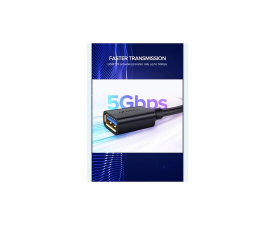 Дата кабель USB 3.0 AM/AF 1.5m US129 black Ugreen (30126), изображение 8