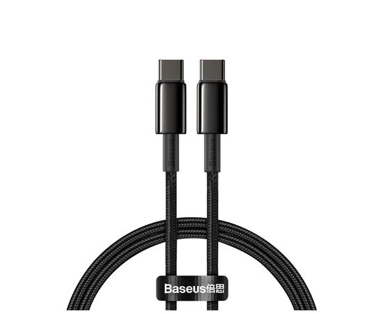 Дата кабель USB-C to USB-C 1.0m 100W black Baseus (CATWJ-01)