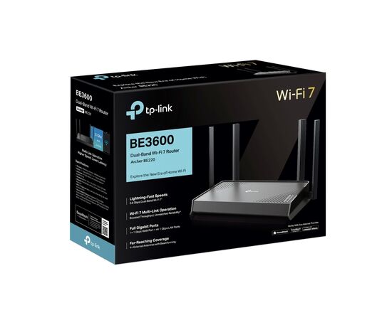 Маршрутизатор TP-Link Archer BE220 (ARCHER-BE220), зображення 4