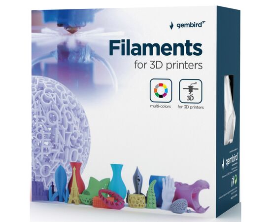 Пластик для 3D-принтера Gembird PETG, 1.75 мм, yellow, 1 кг (3DP-PETG1.75-01-Y), зображення 4