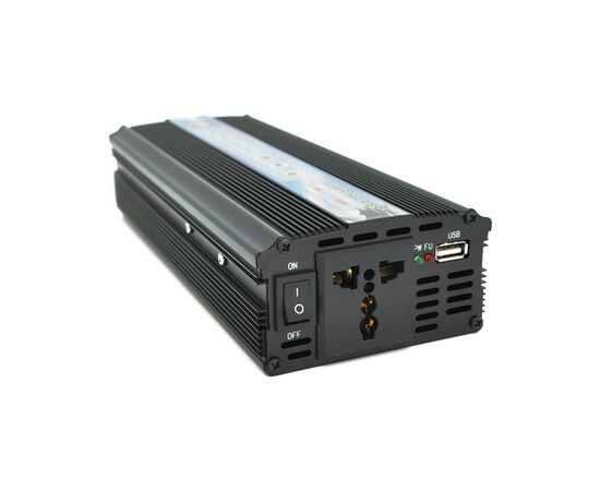 Автомобильный инвертор 12V/220V 2000ВА(1200Вт), approximate sinusoid Voltronic (YT-2000W-CI12V), изображение 2