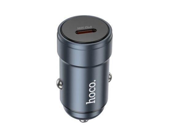 Зарядное устройство HOCO Z57 USB-C PD30W car charger metal gray (6942007633048)