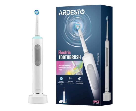 Електрична зубна щітка Ardesto ETB-I114W