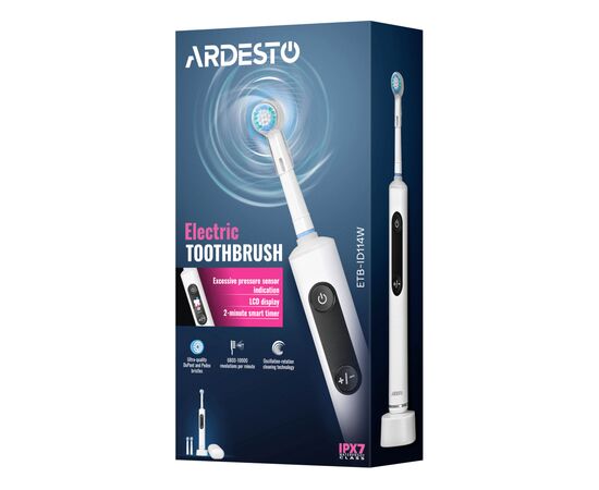 Электрическая зубная щетка Ardesto ETB-ID114W, изображение 12