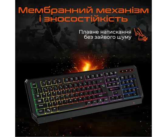 Клавіатура Meetion K9320 USB UA Black (MT-K9320-A-RUA), зображення 4