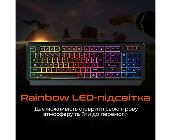 Клавіатура Meetion K9320 USB UA Black (MT-K9320-A-RUA), зображення 5