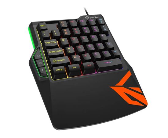 Клавіатура Meetion KB015 USB Black/Orange (MT-KB015-A), зображення 2