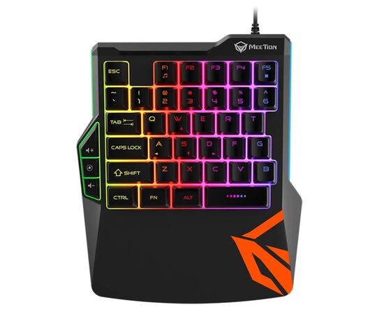 Клавіатура Meetion KB015 USB Black/Orange (MT-KB015-A)