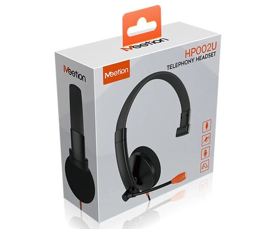 Навушники Meetion HP002U Black/Orange (MT-HP002U-A), зображення 2