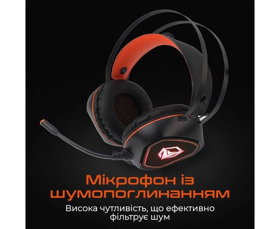 Наушники Meetion HP020 Black/Orange (MT-HP020-A), изображение 4