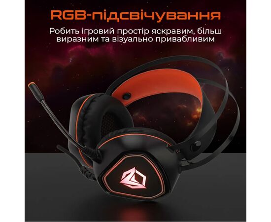 Наушники Meetion HP020 Black/Orange (MT-HP020-A), изображение 5