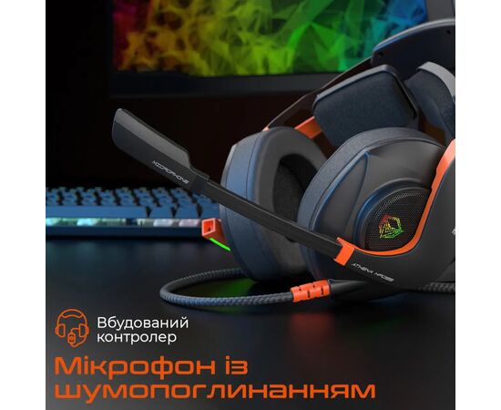 Навушники Meetion HP099 Black/Orange (MT-HP099-A), зображення 4