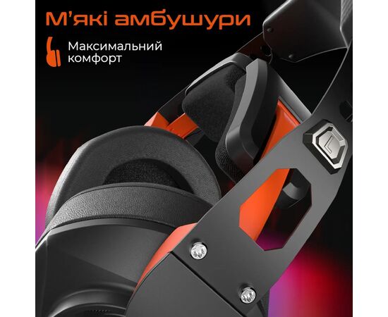 Навушники Meetion HP099 Black/Orange (MT-HP099-A), зображення 6