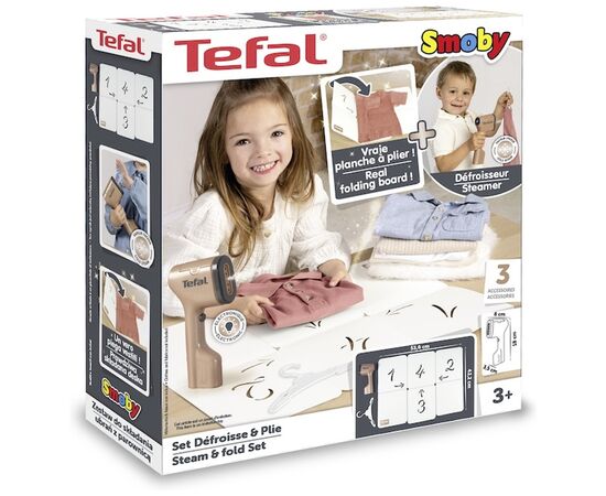 Игровой набор Smoby Тефаль с отпаривателем и органайзером для сборки вещей, с аксессуарами (7600330127), изображение 2
