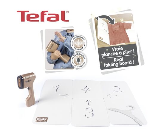 Игровой набор Smoby Тефаль с отпаривателем и органайзером для сборки вещей, с аксессуарами (7600330127), изображение 3