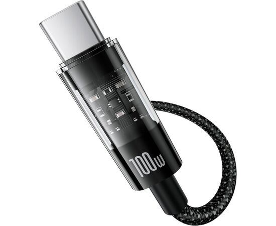 Дата кабель USB-C to USB-C 2.0m 100W (20V/5A) black Baseus (P10373000111-01), изображение 2