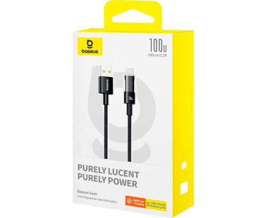 Дата кабель USB 2.0 AM to USB-C 1.0m 100W (20V/5A) Baseus (P10373002111-00), зображення 5