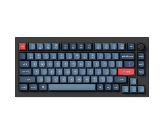 Клавіатура Keychron V1 Max Gateron Jupiter Red QMK Hot-swap Wireless/Bluetooth/USB UA Black (V1MD1_KEYCHRON)