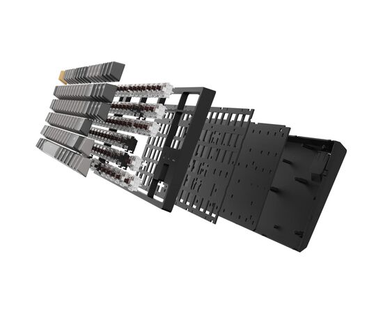 Клавіатура Keychron C1 Pro 87Key K pro Brown RGB QMK/VIA USB UA Black (C1PL3_KEYCHRON), зображення 3