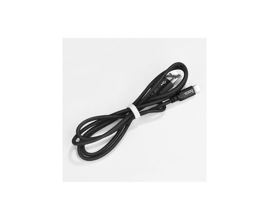 Дата кабель USB 2.0 AM to Lightning 1.0m 2A nylon X14 black HOCO (6957531062820), изображение 7