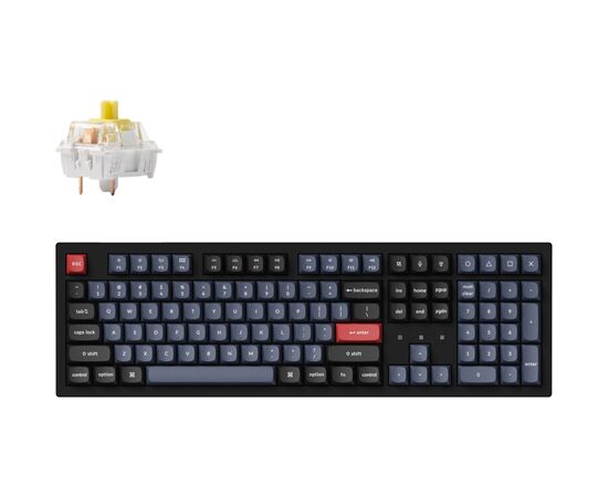 Клавіатура Keychron K10 PRO K pro Banana Hot-Swap Wireless/Bluetooth/USB-A UA Black (K10P-H4-UA)