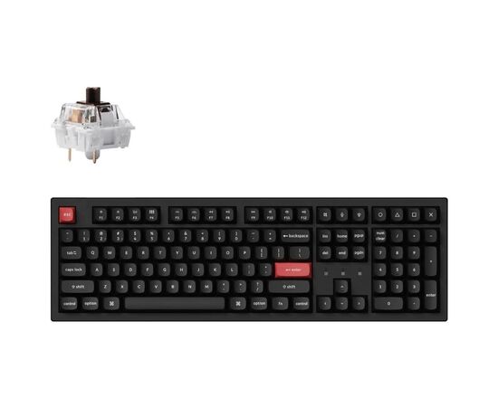 Клавіатура Keychron K10 PRO K pro Brown QMK Wireless/Bluetooth/USB-A UA Black (K10P-B3-UA)