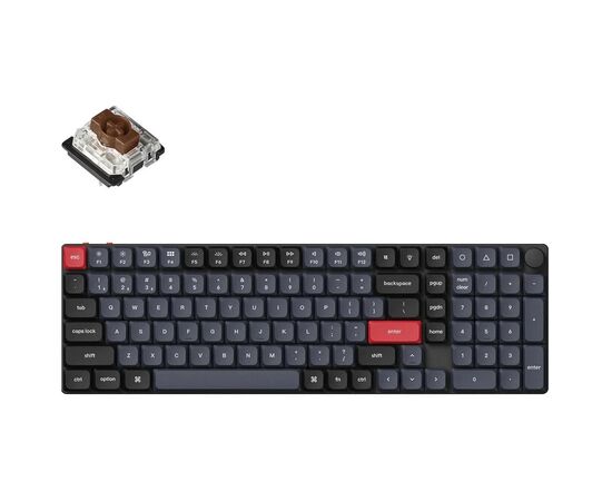 Клавиатура Keychron K17 PRO Gateron MX 2.0 Brown QMK Wireless/Bluetooth/USB-А UA Black (K17P-B3-UA)