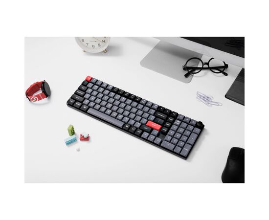 Клавіатура Keychron K17 PRO Gateron MX 2.0 Brown QMK White Led Wireless/Bluetooth/USB-А UA Black (K17P-A3-UA), зображення 2