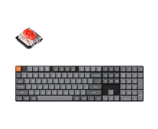 Клавіатура Keychron K5 Max Gateron MX 2.0 Red QMK Wireless/Bluetooth/USB-А UA Black (K5M-B1-UA)