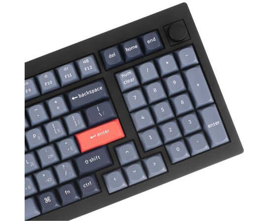 Клавіатура Keychron V5 Max Gateron Jupiter Banana Knob Hot-Swap QMK Wireless/Bluetooth/USB-А UA Black (V5M-D4-UA), зображення 8