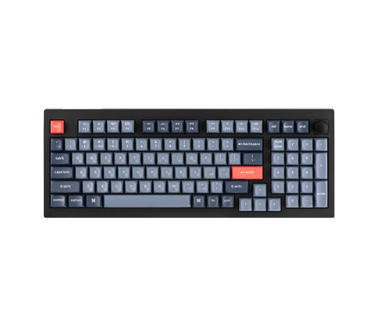 Клавіатура Keychron V5 Max Gateron Jupiter Banana Knob Hot-Swap QMK Wireless/Bluetooth/USB-А UA Black (V5M-D4-UA)