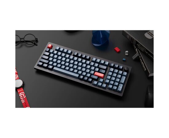 Клавіатура Keychron V5 Max Gateron Jupiter Brown Knob Hot-Swap QMK Wireless/Bluetooth/USB-А UA Black (V5M-D3-UA), зображення 2