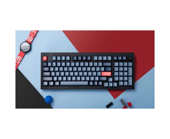 Клавіатура Keychron V5 Max Gateron Jupiter Brown Knob Hot-Swap QMK Wireless/Bluetooth/USB-А UA Black (V5M-D3-UA), зображення 3