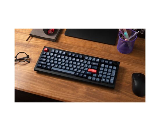 Клавіатура Keychron V5 Max Gateron Jupiter Brown Knob Hot-Swap QMK Wireless/Bluetooth/USB-А UA Black (V5M-D3-UA), зображення 8