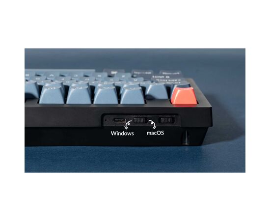 Клавіатура Keychron V5 Max Gateron Jupiter Brown Knob Hot-Swap QMK Wireless/Bluetooth/USB-А UA Black (V5M-D3-UA), зображення 9