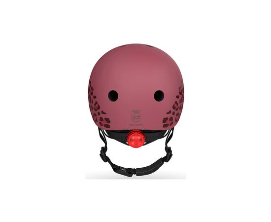 Шлем Scoot&Ride вишневий з ліхтариком 45-51см (SR-181206-WILDCAT), изображение 3
