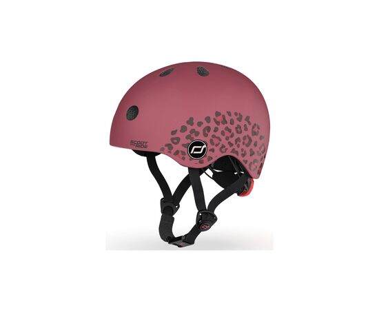 Шлем Scoot&Ride вишневий з ліхтариком 45-51см (SR-181206-WILDCAT), изображение 4