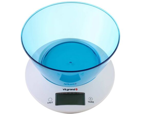 Весы кухонные Vilgrand VKS-533C blue, изображение 7