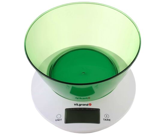 Весы кухонные Vilgrand VKS-533C green, изображение 2