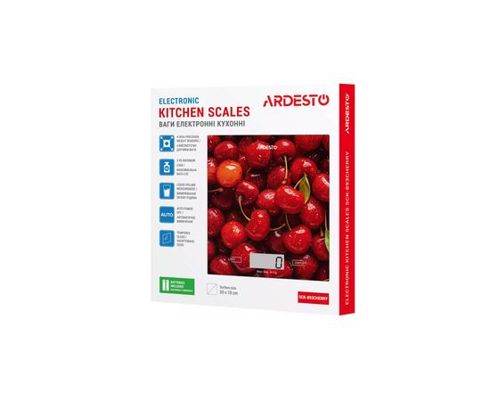 Весы кухонные Ardesto SCK-893CHERRY, изображение 6