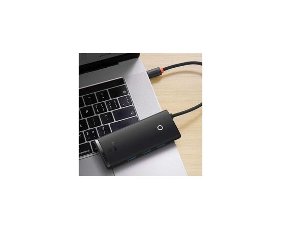 Концентратор Baseus USB 3.0 to 4xUSB 3.0 0.25m black (WKQX030001), изображение 4