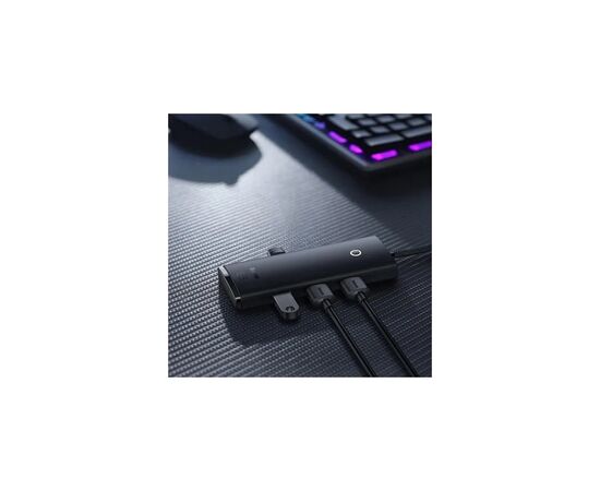 Концентратор Baseus USB 3.0 to 4xUSB 3.0 0.25m black (WKQX030001), изображение 5