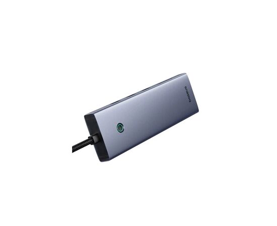 Концентратор Baseus USB-C 10-in-1 HDMI 4K60Hz + VGA + 3xUSB 3.0 + PD + RJ45 1000Mbps + SD/TF + 3.5mm gray (B0005280C811-00), изображение 3